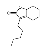 3-pentyl-5,6,7,7a-tetrahydro-4H-1-benzofuran-2-one Structure