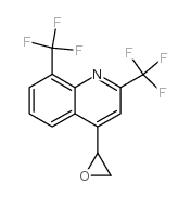 2-[2,8-BIS(TRIFLUOROMETHYL)-4-QUINOLYL]OXIRANE结构式