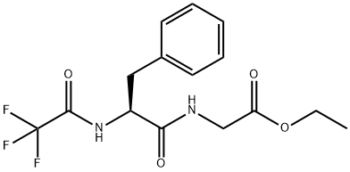 N-(Trifluoroacetyl)-L-Phe-Gly-OEt Structure