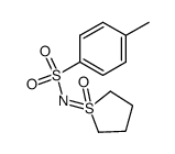 1,1,2,3,4,5-hexahydro-1-<<(4-methylphenyl)sulfonyl>imino>tiophene 1-oxide结构式