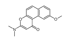 3-(dimethylamino)-9-methoxybenzo[f]chromen-1-one结构式