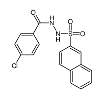 4-chloro-N'-naphthalen-2-ylsulfonylbenzohydrazide结构式