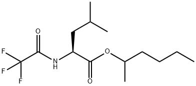N-(Trifluoroacetyl)-L-leucine 1-methylpentyl ester structure