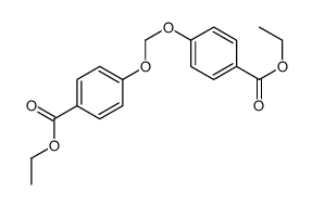 ethyl 4-[(4-ethoxycarbonylphenoxy)methoxy]benzoate Structure