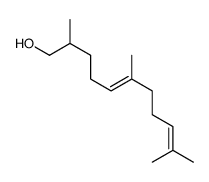 (5E)-2,6,10-trimethylundeca-5,9-dien-1-ol Structure
