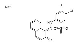 sodium 4,5-dichloro-2-[(2-hydroxy-1-naphthyl)azo]benzenesulphonate structure