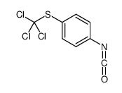 1-isocyanato-4-(trichloromethylsulfanyl)benzene Structure
