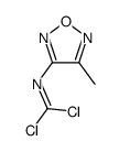 1,1-dichloro-N-(4-methyl-1,2,5-oxadiazol-3-yl)methanimine结构式