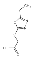 (5-乙基-[1,3,4]噁二唑-2-基磺酰基)-乙酸结构式