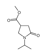 1-异丙基-2-氧代吡咯烷-4-甲酸甲酯结构式