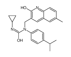 Urea, N-cyclopropyl-N-[(1,2-dihydro-6-methyl-2-oxo-3-quinolinyl)methyl]-N-[4-(1-methylethyl)phenyl]- (9CI) Structure