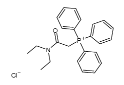 [(diethylcarbamoyl)methyl]triphenylphosphonium chloride结构式