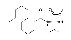 N-n-dodecanoyl methyl (L)-valinate结构式