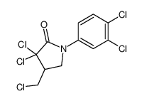 3,3-dichloro-4-(chloromethyl)-1-(3,4-dichlorophenyl)pyrrolidin-2-one Structure