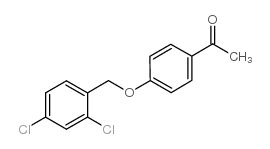 1-{4-[(2,4-二氯苄基)氧基]苯基}-1-乙酮结构式