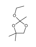 2-ethoxy-2,4,4-trimethyl-1,3-dioxolane结构式
