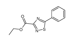 5-苯基-1,2,4-噻二唑-3-羧酸乙酯结构式