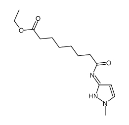 ethyl 8-[(1-methylpyrazol-3-yl)amino]-8-oxooctanoate Structure