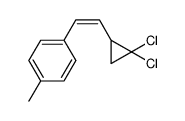 1-[2-(2,2-dichlorocyclopropyl)ethenyl]-4-methylbenzene结构式