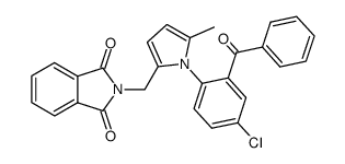 N-[1-(2-benzoyl-4-chloro-phenyl)-5-methyl-pyrrol-2-ylmethyl]-phthalimide Structure