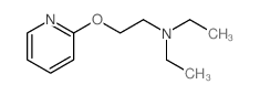 N,N-diethyl-2-pyridin-2-yloxy-ethanamine结构式