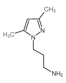 3-(3,5-二甲基吡唑-1-基)丙胺结构式