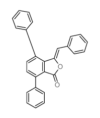 1(3H)-Isobenzofuranone,4,7-diphenyl-3-(phenylmethylene)-结构式