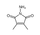 1-amino-3,4-dimethylpyrrole-2,5-dione结构式