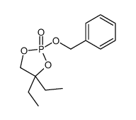 4,4-diethyl-2-phenylmethoxy-1,3,2λ5-dioxaphospholane 2-oxide Structure