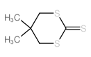 1,3-Dithiane-2-thione,5,5-dimethyl-结构式