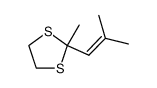 methyl-2 (methyl-2 propene-1 yl)-2 dithiolanne-1,3结构式