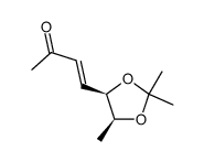 4-((4R,5S)-2,2,5-trimethyl-1,3-dioxolan-4-yl)but-3-en-2-one结构式