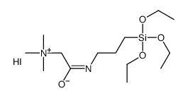 trimethyl[2-oxo-2-[[3-(triethoxysilyl)propyl]amino]ethyl]ammonium iodide structure