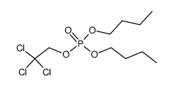 Phosphoric acid dibutyl 2,2,2-trichloroethyl ester structure