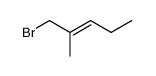 (E)-1-bromo-2-methyl-2-pentene结构式