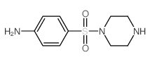 4-(哌嗪-1-基磺酰基)苯胺结构式