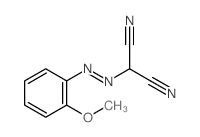 Propanedinitrile,2-[2-(2-methoxyphenyl)diazenyl]- Structure