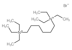 Ammonium, hexamethylenebis[triethyl-, dibromide structure