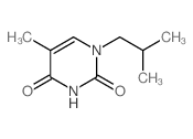 5-methyl-1-(2-methylpropyl)pyrimidine-2,4-dione结构式