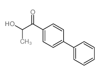 2-hydroxy-1-(4-phenylphenyl)propan-1-one结构式