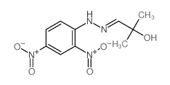 Lactaldehyde, 2-methyl-, (2,4-dinitropenyl)hydrazone Structure