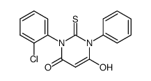 1-Phenyl-3-(o-chlorophenyl)-2-thiobarbituric acid Structure