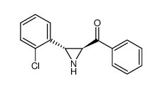 ((2S,3R)-3-(2-chlorophenyl)aziridin-2-yl)(phenyl)methanone结构式