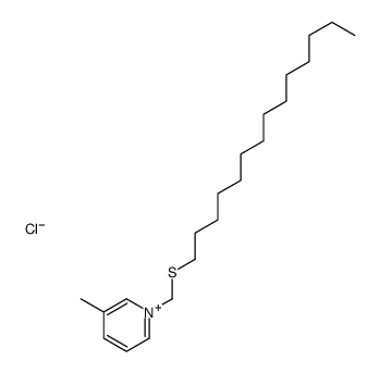 3-methyl-1-(tetradecylsulfanylmethyl)pyridin-1-ium,chloride Structure