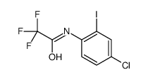N-(4-chloro-2-iodophenyl)-2,2,2-trifluoroacetamide结构式