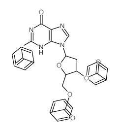 Guanosine, N-benzoyl-2'-deoxy-, 3',5'-dibenzoate (9CI) structure