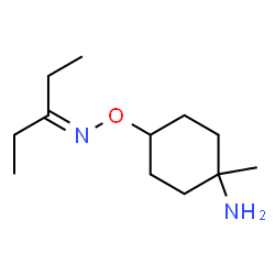 3-Pentanone,O-(trans-4-amino-4-methylcyclohexyl)oxime(9CI) Structure