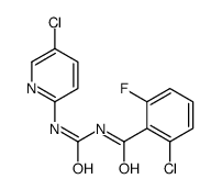 2-chloro-N-[(5-chloropyridin-2-yl)carbamoyl]-6-fluorobenzamide Structure