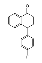 4-(4-fluorophenyl)-3,4-dihydro-1(2H)-naphthalen-1-one结构式