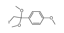 1-(2-iodo-1,1-dimethoxyethyl)-4-methoxybenzene结构式